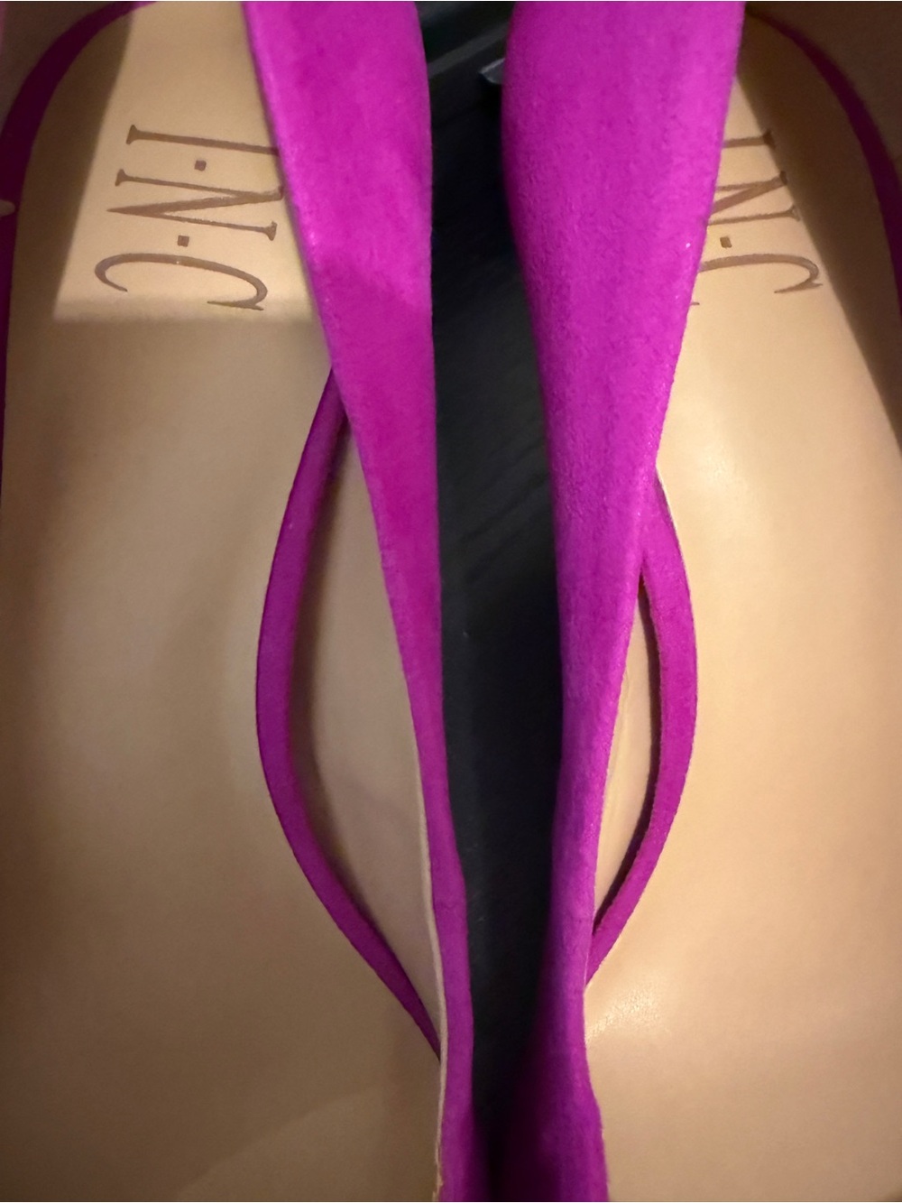 INC International Concepts Hot Pink Pointed-Toe Pumps - Picture 3 of 5